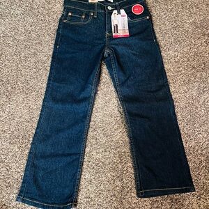 Boy Levi's Dark Blue Bootcut Jeans